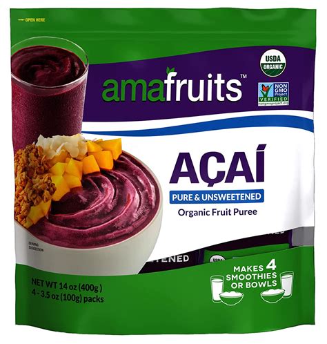 unsweetened acai puree|acai puree where to buy.